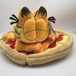 Kidrobot Nickelodeon 16" Garfield Pizza Plush Pillow Toy Stuffed New